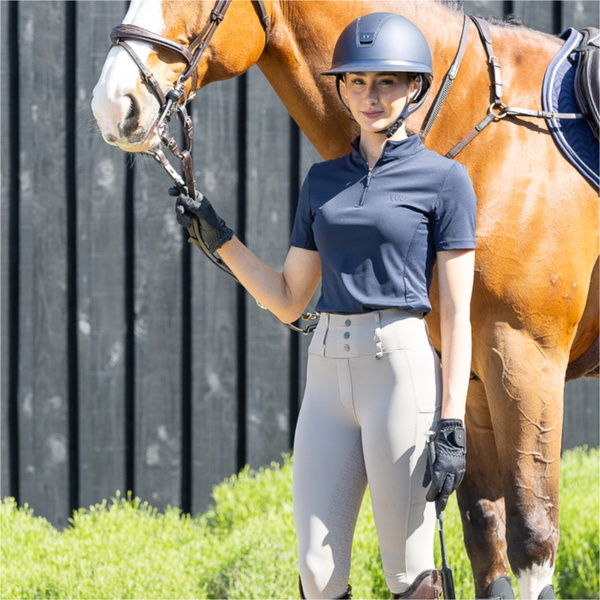 2025 Woof Wear Manches Courtes Tech Chemise D'équitation WA0033 - Navy